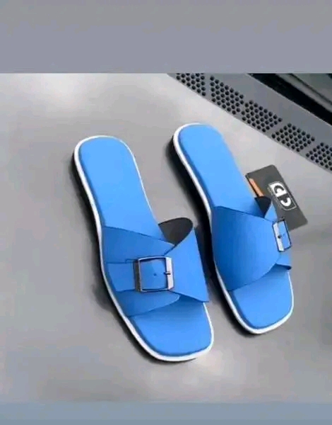 Executive Sky Blue Palm Slippers